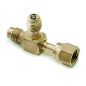 Трійник AVT 44  1/4''SAE(гайка) х 1/4''SAE х 1/4''SAE, ніпель; CPS (США)